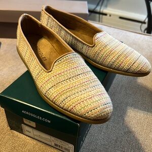 Aerosoles- Multi color slip on shoe. Great summer addition to any wardrobe.